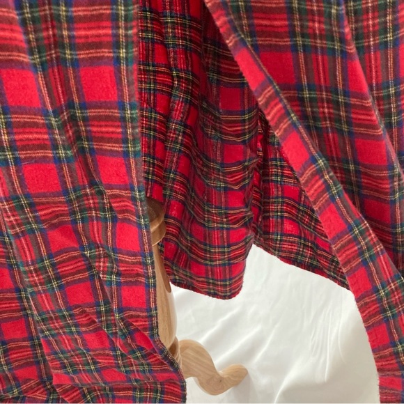 Vintage red paid dress size M - Picture 8 of 15